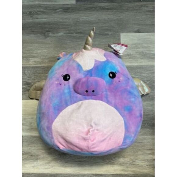 Justice Exclusive NWT 16" Large Starry The Pony Unicorn Cotton Candy Scented - Picture 1 of 12